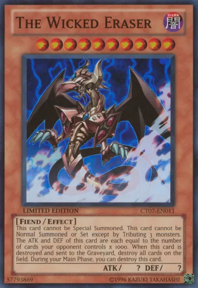 Wicked Eraser, one of the best god cards in Yugioh