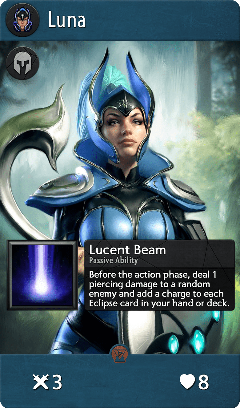 Luna, one of the best heroes in Artifact