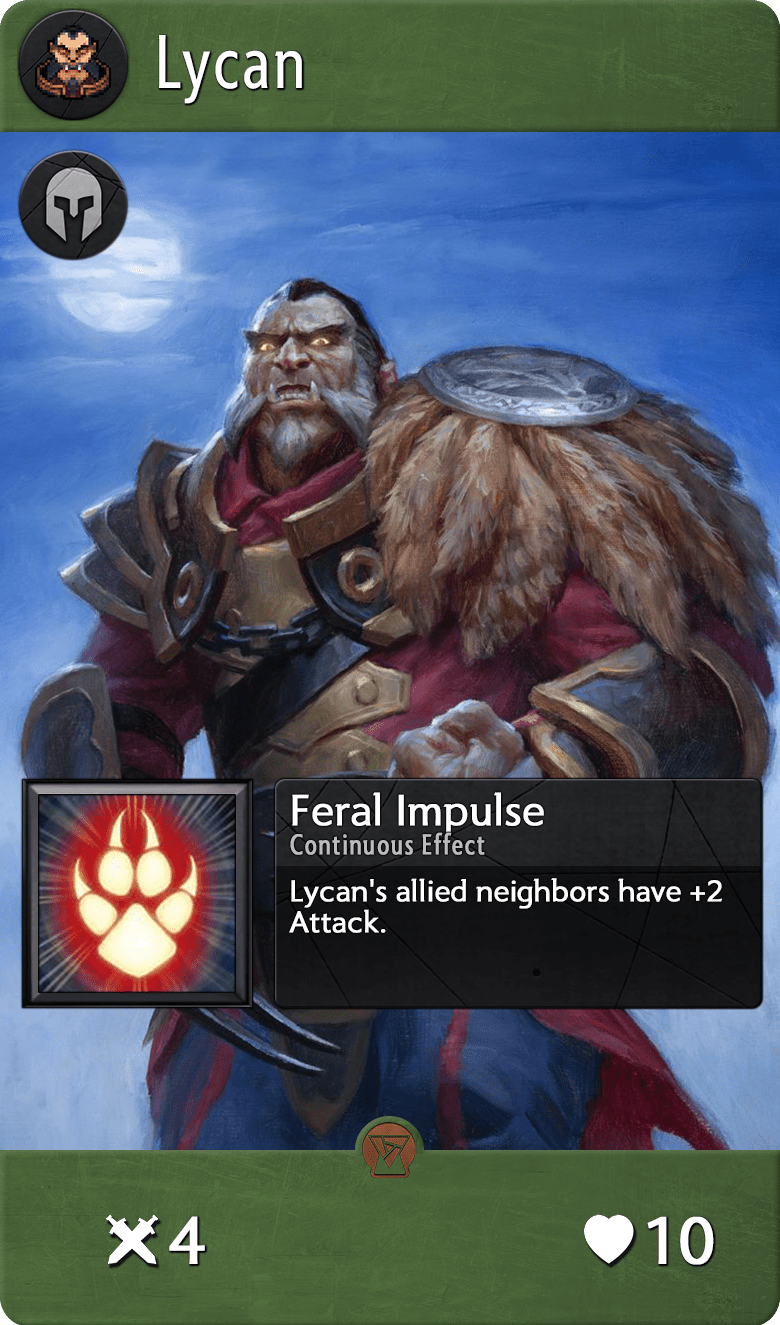 Lycan, one of the best heroes in Artifact