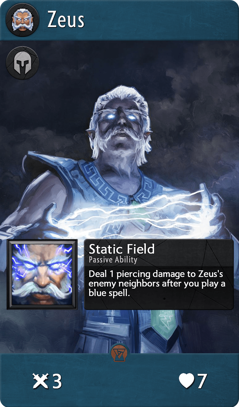 Zeus, one of the best heroes in Artifact