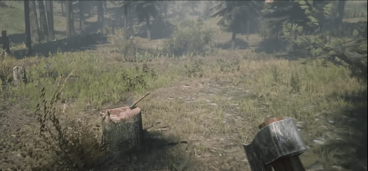 Double Bit Hatchet, one of the best melee weapons in Red Dead Redemption 2