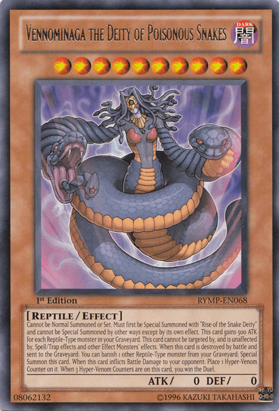 Vennominaga the Deity of Poisonous Snakes, one of the best win conditions in Yugioh