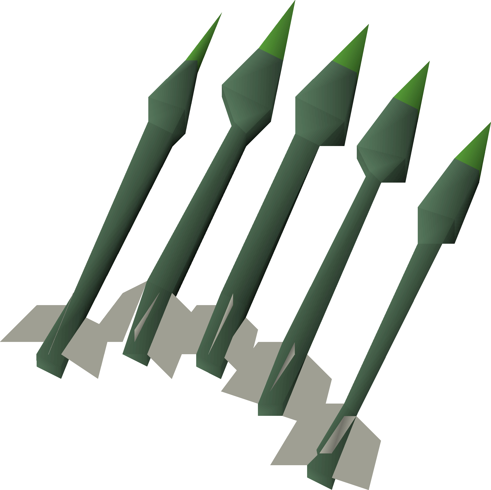 Adamant Bolts, one of the best crossbow bolt types in Old School RuneScape