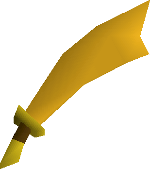 Gilded, one of the best Scimitars in Old School RuneScape