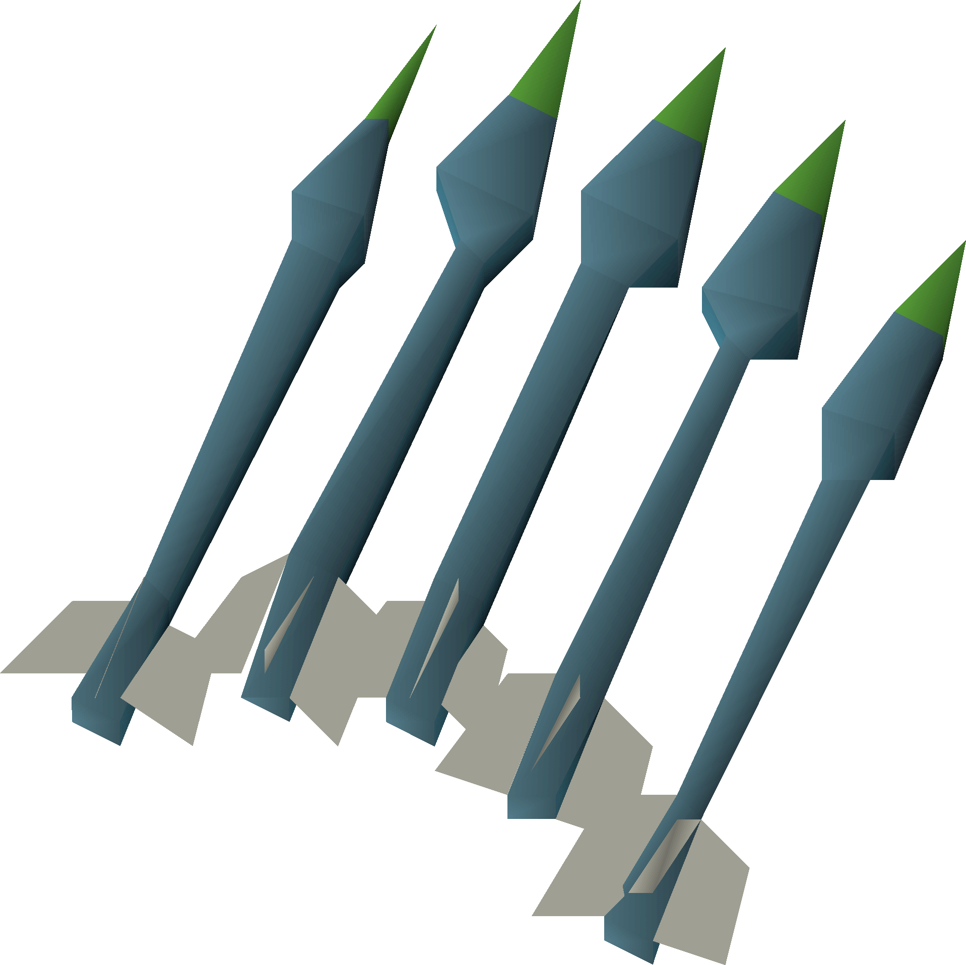 Runite, one of the best crossbow bolt types in Old School RuneScape