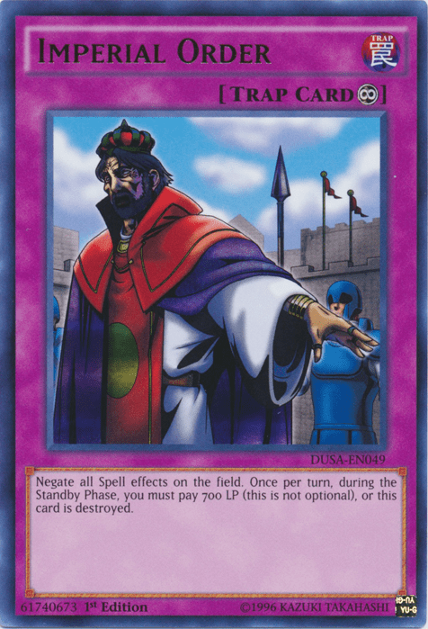 Imperial Order, the best floodgate in Yugioh