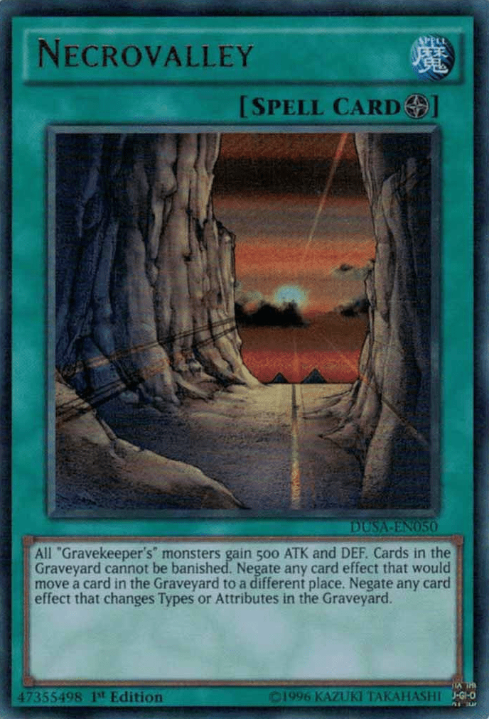 Necrovalley, one of the best floodgates in Yugioh