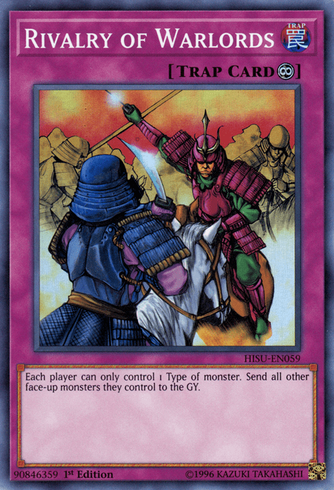 Rivalry of Warlords, one of the best floodgates in Yugioh