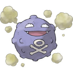 Koffing, one of the best Poison type Pokemon in Pokemon Let's Go