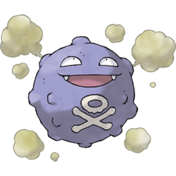 Koffing, one of the best Poison type Pokemon in Pokemon Let's Go