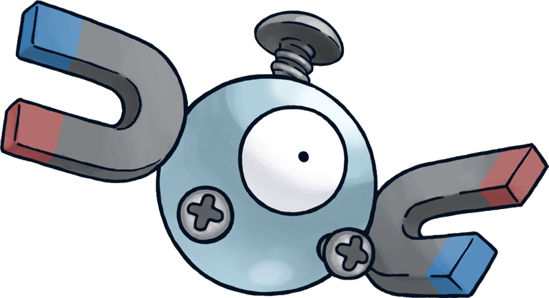 Magnemite, one of the best Electric type Pokemon in Pokemon Let's Go