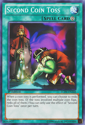 Second Coin Toss, one of the best coin flip cards in Yugioh