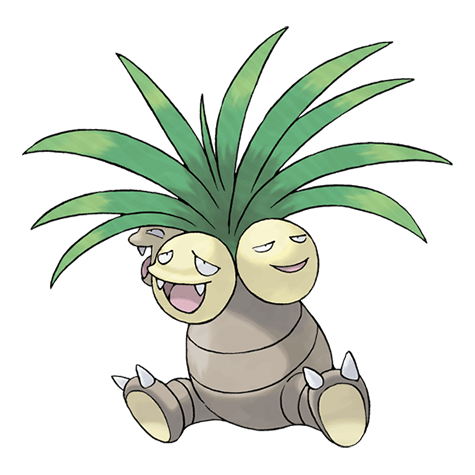 Exeggutor, one of the best Grass type Pokemon in Pokemon Let's Go