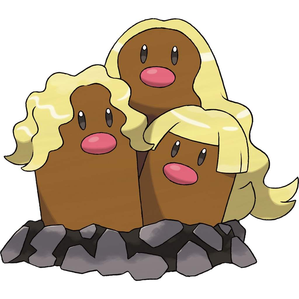 Alolan Dugtrio, one of the best competitive Pokemon in Let's Go Pikachu/Eevee