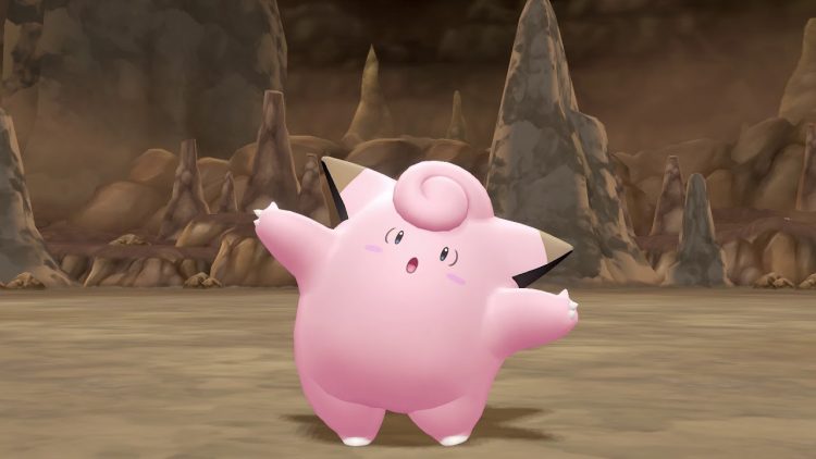 Clefable, one of the cutest Pokemon in pokemon Let's Go Pikachu/Eevee