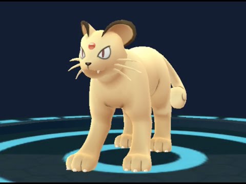 Persian, one of the cutest Pokemon in pokemon Let's Go Pikachu/Eevee