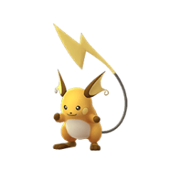 Raichu, one of the cutest Pokemon in pokemon Let's Go Pikachu/Eevee