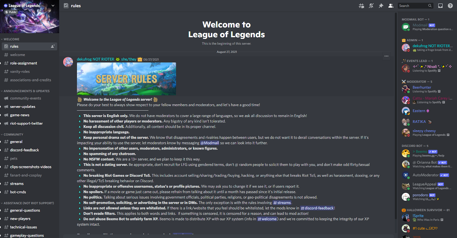 Servidor Discord de League of Legends Brasil 2022/2023 