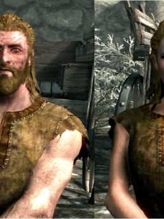Skyrim Nord Race Male and Female Gender