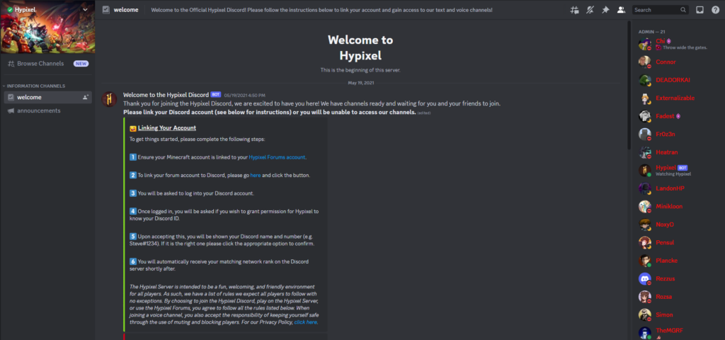 Hypixel Discord Server